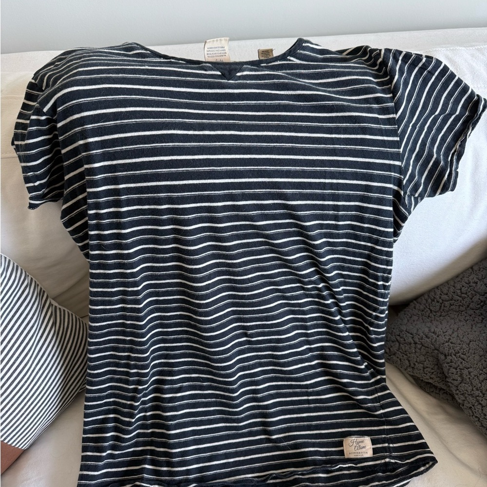 Black and White Striped T-Shirt Scotch and Soda